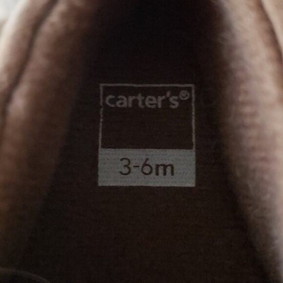 Carter's Baby Girl Faux Suede Moccasin Bootie Brown Size 3-6 months - Picture 8 of 8